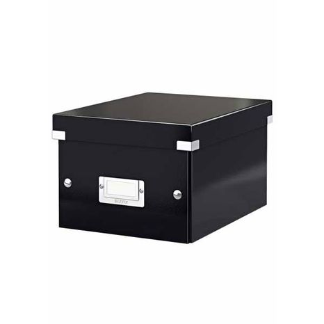 Archivačná krabica Leitz Wow Click & Store malá "S" čierna