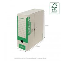 Archívny box EMBA A4 zelený 33x26x11cm