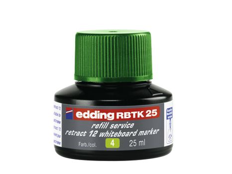 Atrament edding RBTK 25 náhradný pre stláčacie tabuľové popisovače 25 ml zelený