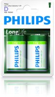 Batéria Philips Longlife D R20 / 2 ks phR20LL