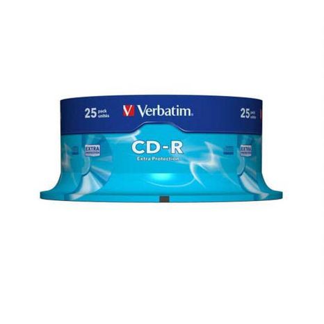 CD-R Verbatim 700MB 52x 25-pack cake box Extra protection  ve43432