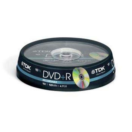 DOPREDAJ DVD+R TDK 4,7GB cake box, 16x, 10-pack