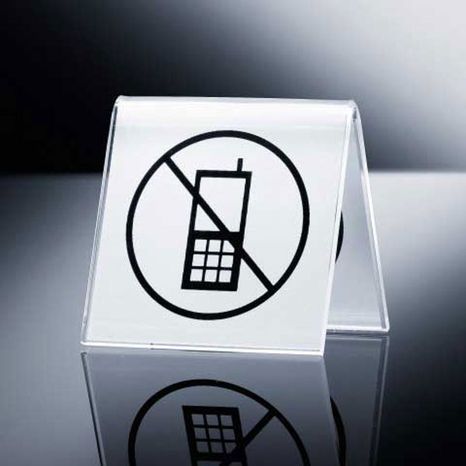 DOPREDAJ Informačná značka akrylová " Zákaz používať mobil"