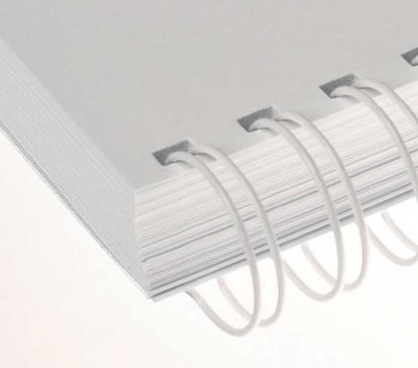 Drôtový hrebeň 11,0 mm 2:1 23 otvorov biela 100 ks/bal.