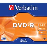DVD-R Verbatim 4,7GB 16x jewel box  ve43519