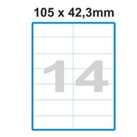 Etikety A4 Print 105x42,3mm  (14)  SO105042