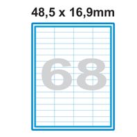 Etikety A4 Print 48,5x16,9mm  (68)  SO048016