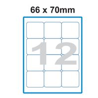 Etikety A4 Print 66x70mm  (12)  SO066070