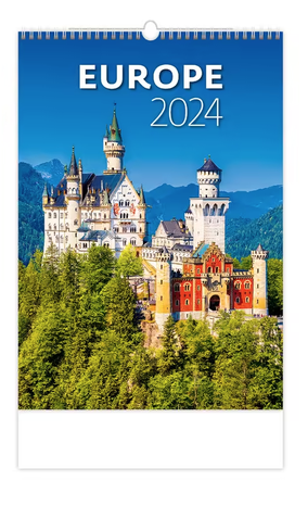 DOPREDAJ Kalendár Europe nástenný mesačný 2024