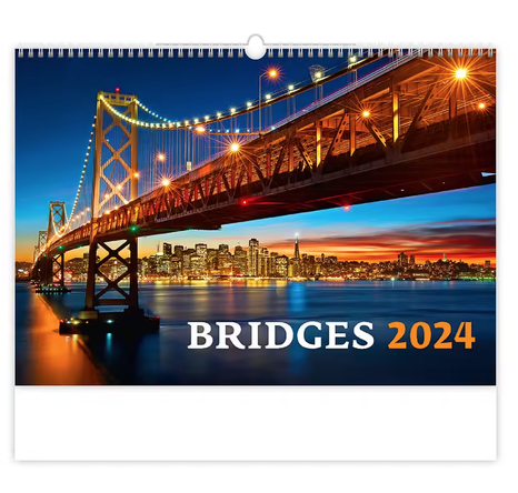 DOPREDAJ Kalendár nástenný Bridges 2024