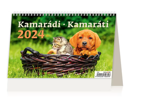 DOPREDAJ Kalendár stolový Kamaráti 2024
