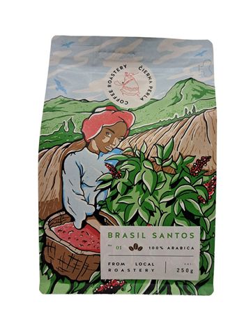 Káva Brasil Santos zrnková 250 g