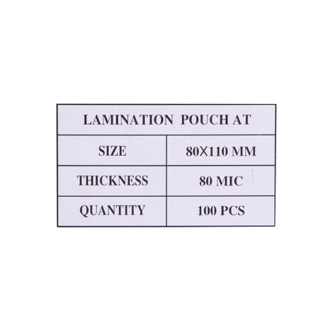 Laminovacie fólie 80x110, 80mic 100 ks