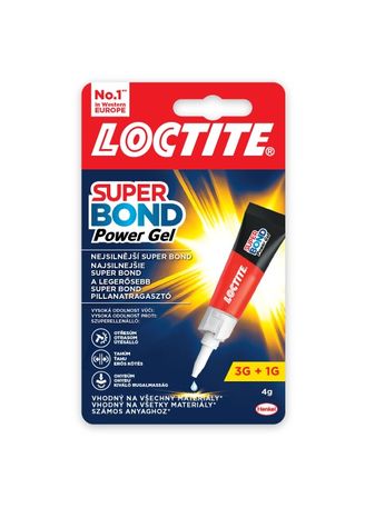 Lepidlo Henkel Loctite Super Bond Power Gel 4 g