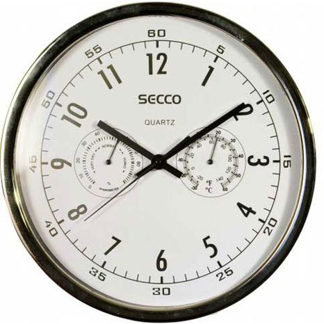Nástenné hodiny SECCO S TS6055 30 cm č/b
