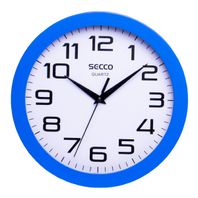 Nástenné hodiny SECCO TS6018-27 25 cm modré