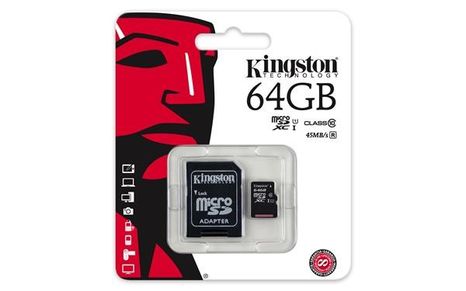 Pamäťová karta Kingston 64GB microSDXC Class 10 UHS-I