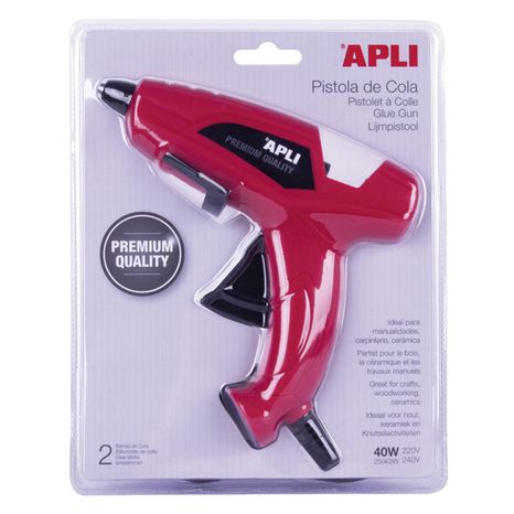Pištoľ tavná APLI Premium 40 W červená
