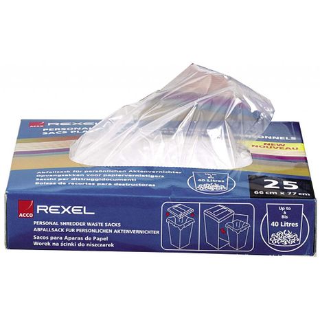 Plastové vrecia Rexel S100 40 litrov 100 ks/bal