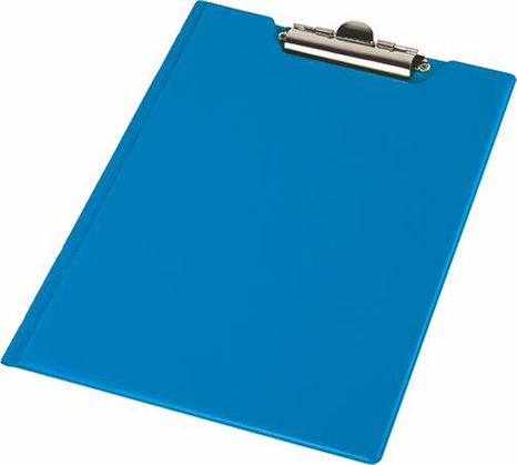 Podložka na písanie PANTAPLAST s príklopom, rohové vrecko, A4 - modrá