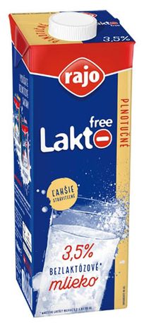 Mlieko Rajo Lakto free bez laktózy UHT 3,5% 1l