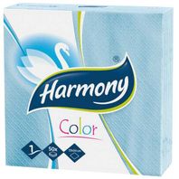 Servítky Harmony Color 33x33 cm modré 50 ks