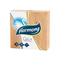 Servítky Harmony Color papierové 33x33 cm 1 vrst. oranžové 50 ks/bal.