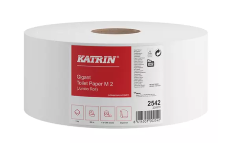 Toaletný papier KATRIN CLASSIC Gigant M 2 2 vrst. 23 cm biely