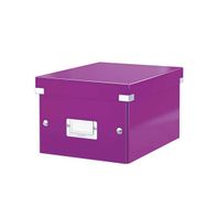 Archivačná krabica Leitz Wow Click & Store malá "S" fialová