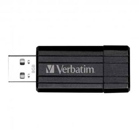USB kľúč 8 GB Verbatim Pin Stripe 10/4 MB/sec. čierny