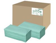 Utierky primaSOFT papierové ZZ skladané 1 vrst. recyklované zelené 20 bal./kart.